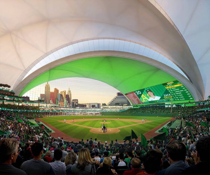 Athletics Unveil Opera House-Inspired Stadium in Las Vegas: Featuring a Massive Screen